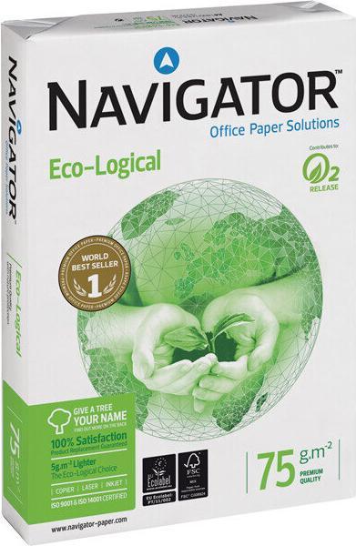 Image du produit Navigator ECO-LOGIQUE A3, 75G (A3, 500 feuilles, 75 g/m²)