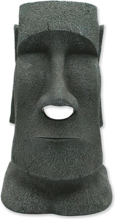 Winkee - Napkin Dispenser Moai Stone - Natural Stone Gray - Approximately 12 Inches Tall