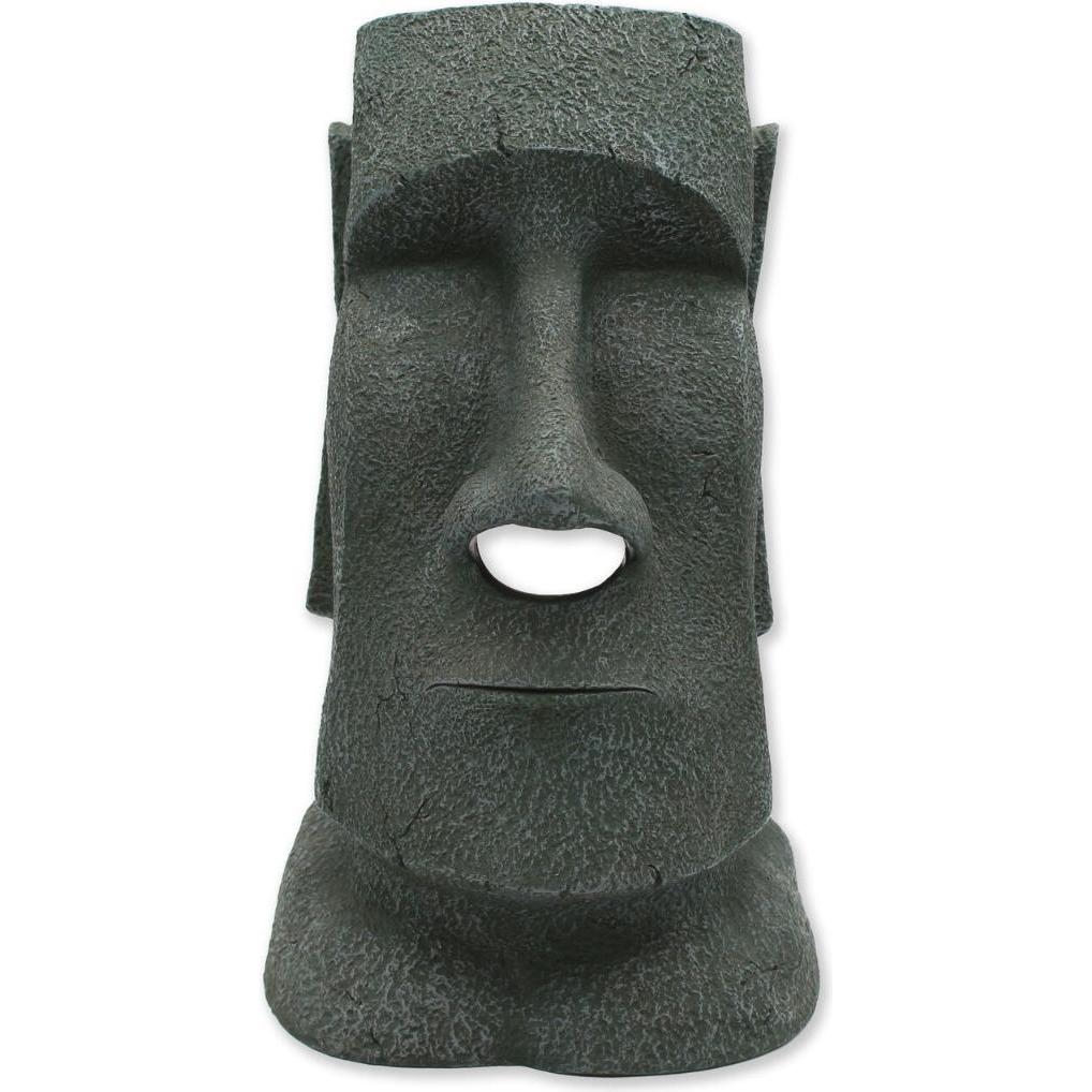 Winkee - Napkin Dispenser Moai Stone - Natural Stone Gray - Approximately 12 Inches Tall (18832)