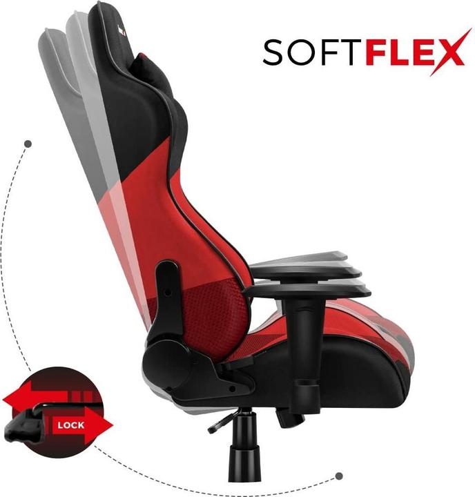 Image du produit Huzaro FORCE 6.2 Chaise de jeu en maille rouge