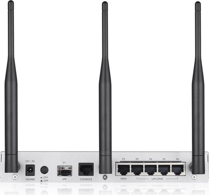 Produktbild Zyxel USG FLEX Firewall 4x LAN 1x WAN 1x SFP Firewall-/VPN-Durchs. max. 900/270 Mbps managed AP