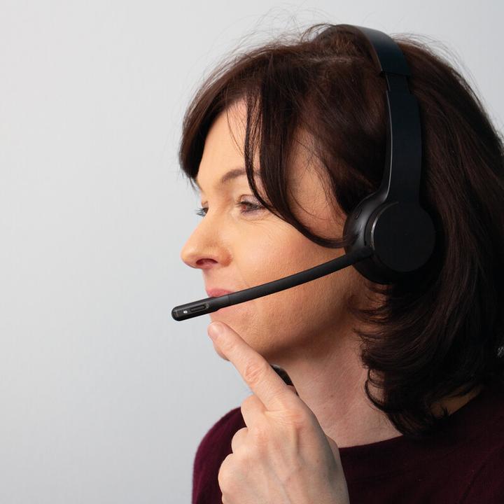 Actual product image Q-Connect Headset mit Mikrofon Stereo kabellos (Wireless, USB-A)