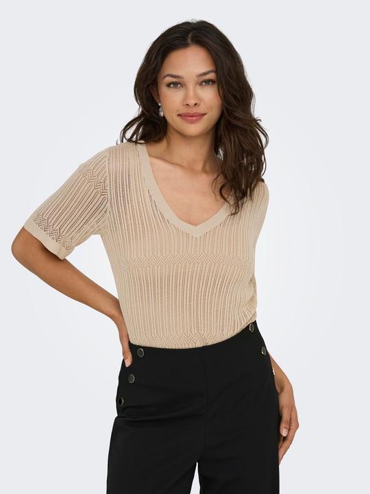 Image du produit JdY Knit Fit V-Ausschnitt Pullover Strickpullover (L)