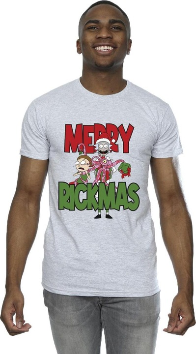 Immagine prodotto Rick And Morty Merry Rickmas Maglietta Uomo (5XL)