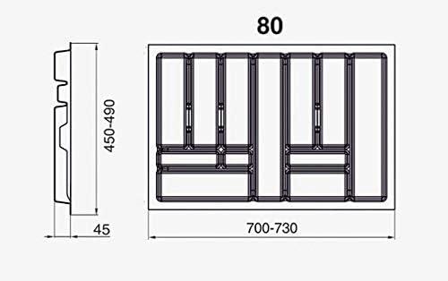 Immagine prodotto Alusfera Portaposate per cassetti