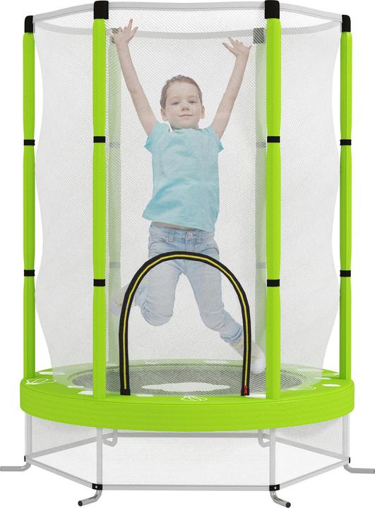 Aiyaplay Kinder Trampolin Stahl, Kunststoff Grün (140 cm)
