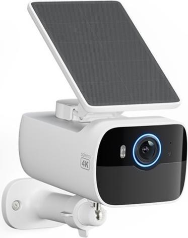 Safemo SC1 SolarCam, 4K UHD Video, 8Ã— Zoom,132Â° View, Night Vision, Wi-FI 2.4 Ghz, 1.5W solar, Whi (4K UHD)