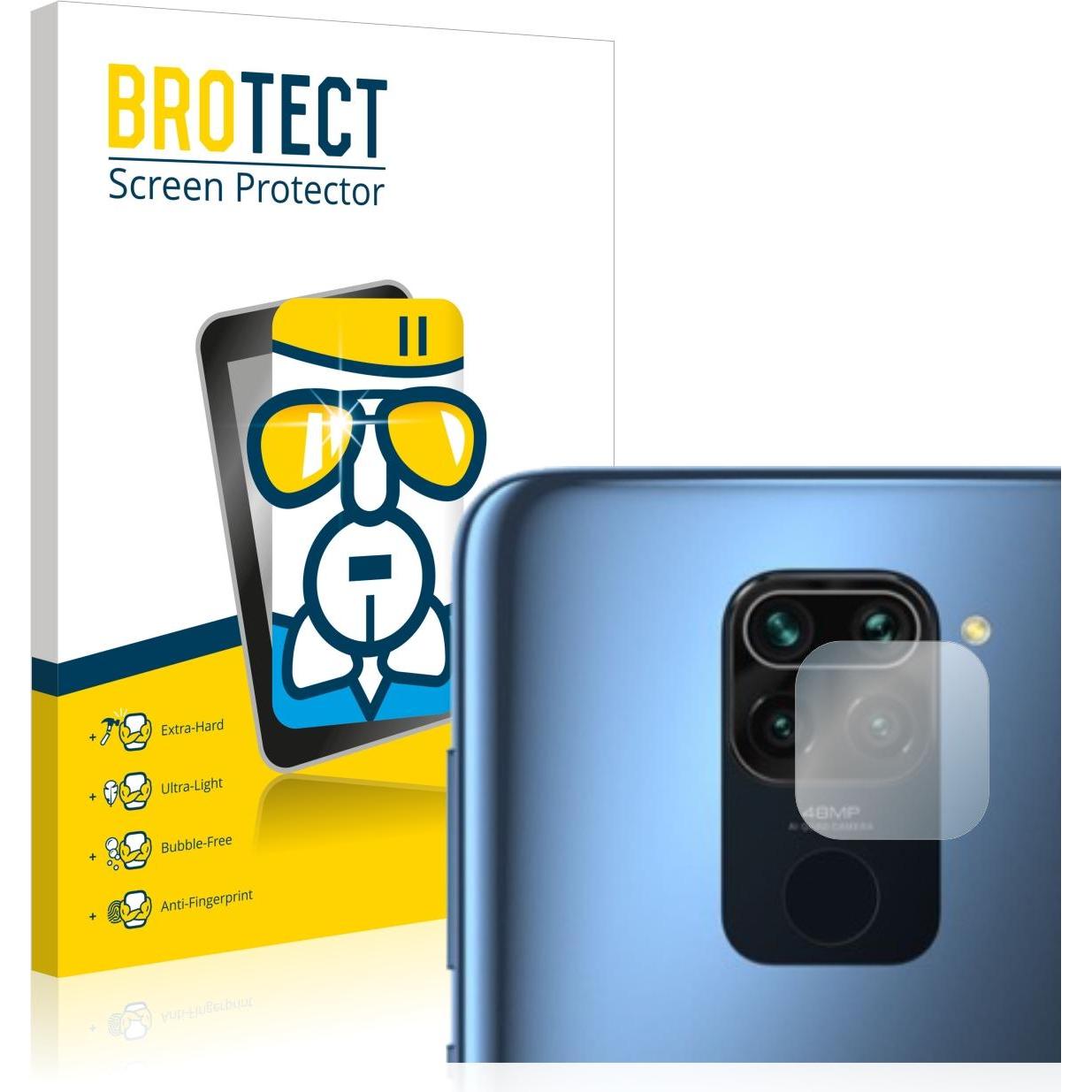 BROTECT AirGlass Panzerglasfolie (1 Stück, Xiaomi Redmi Note 9), Smartphone Schutzfolie, Transparent
