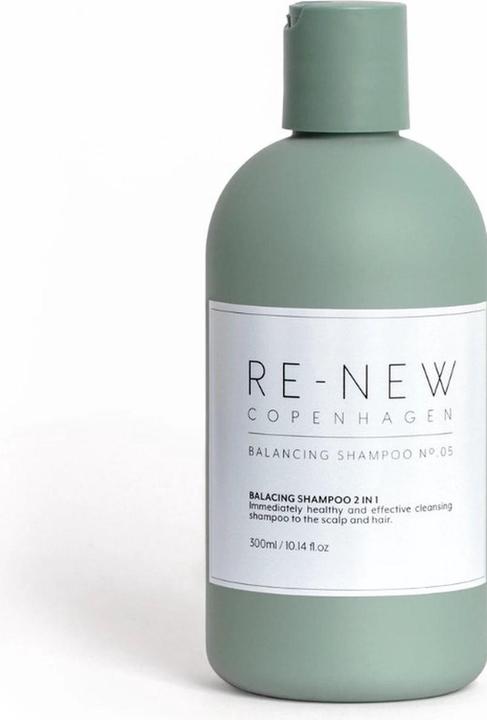 Re-New Copenhagen Balancing Shampoo 2 in 1 Premium Haarpflege Unisex Vegan Sulfatfrei 300ml (300 ml, Flüssiges Shampoo)