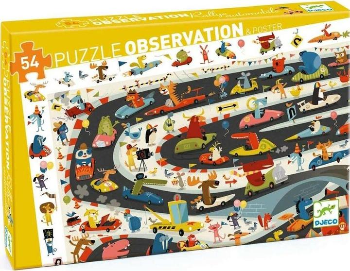 Produktbild Djeco Puzzle Rallye 54 Teile (54 Teile)