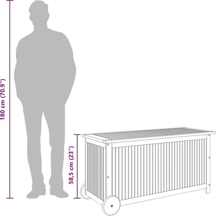 Actual product image vidaXL Gartentruhe