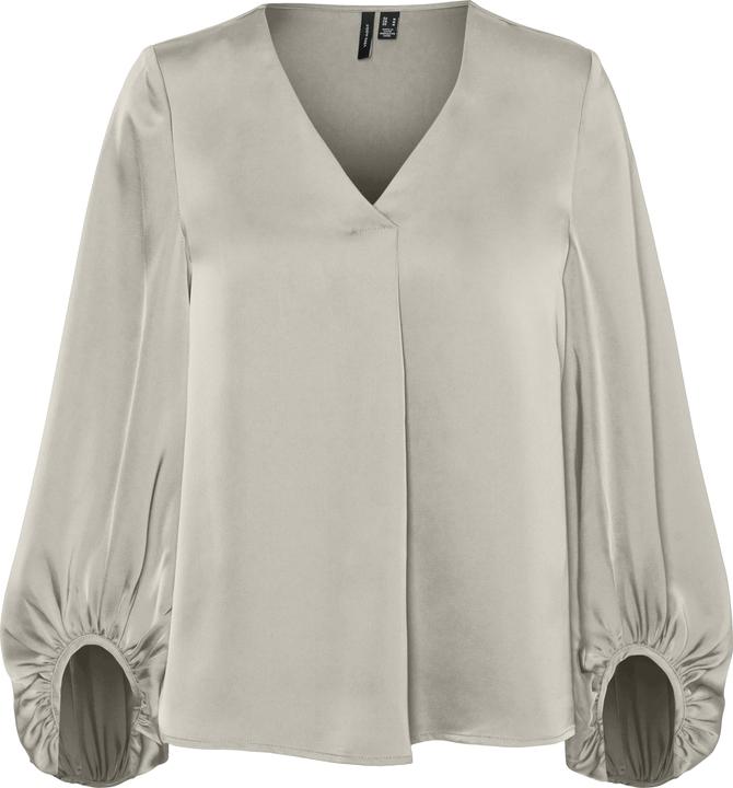 Vero Moda Vmlovie L/S V-Neck Detail Top Wv Pop6 Ga Top (XS)
