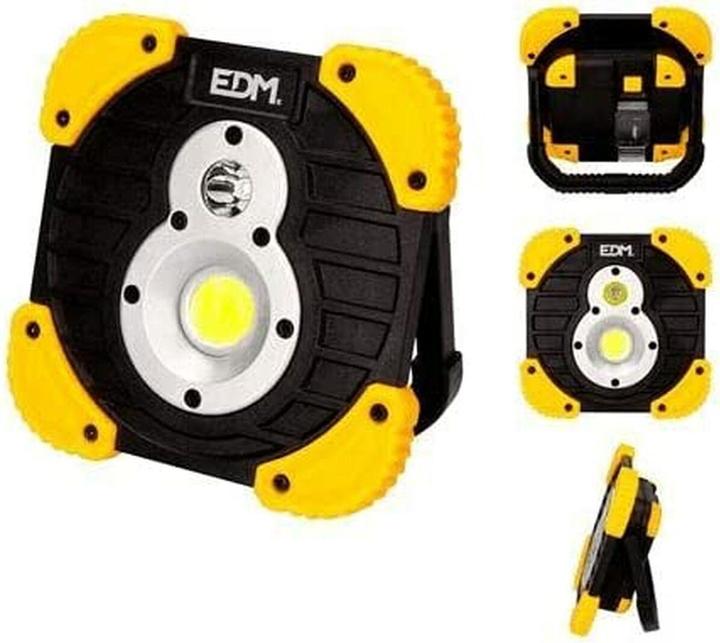 Produktbild EDM Taschenlampe LED 36377 XL Gelb Schwarz 15 W 250 Lm 750 Lm Fokus Aufladbar (14 cm, 750 lm)