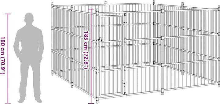 Image du produit vidaXL Chenil (Chenil pour chiens)