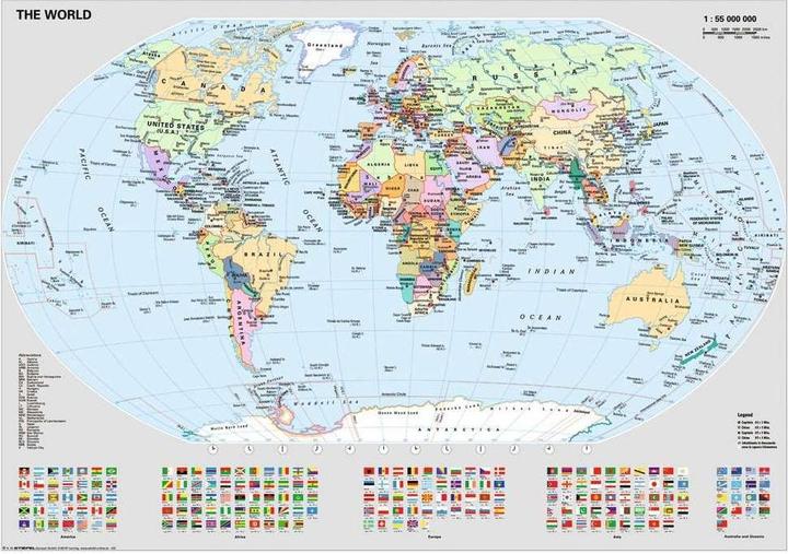 Actual product image Ravensburger The world map (1000 pieces)