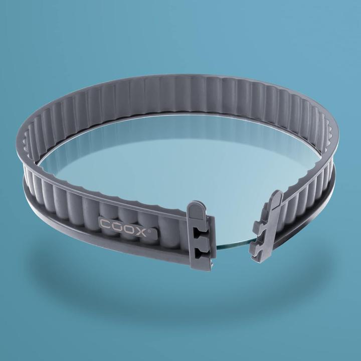 Coox Quicheform mit Glas-Servierplatte (26 cm)