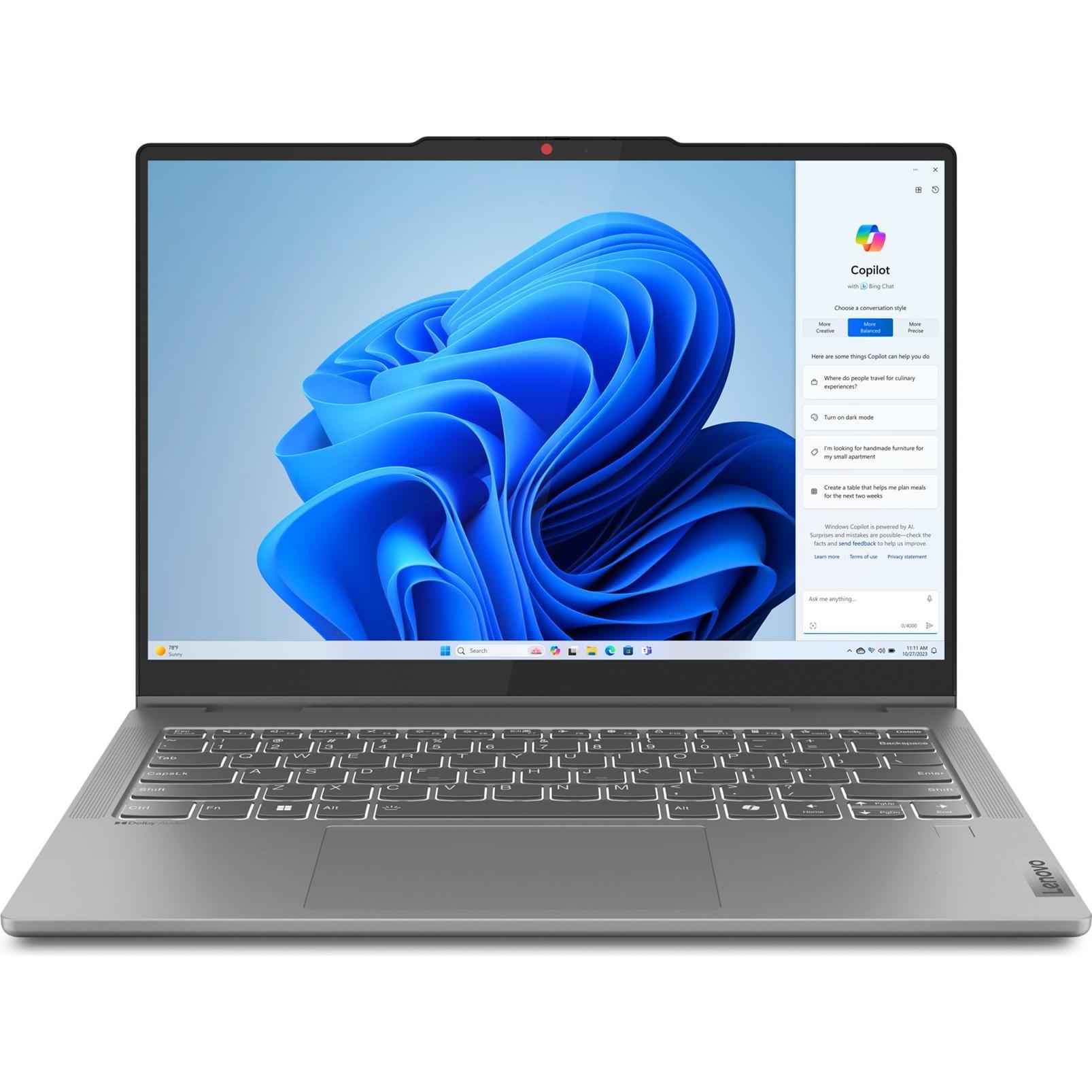 Lenovo IdeaPad 5 2-in-1 (14", Intel Core i5-13420H, 16 GB, 512 GB, DE), Notebook, Grau