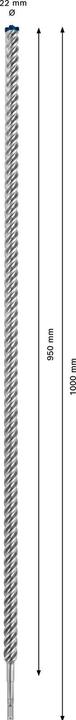 Image du produit Bosch Professional Zubehör Foret marteau Expert SDS plus-7X, 22 x 950 x 1000 mm (4-22 millimètres)