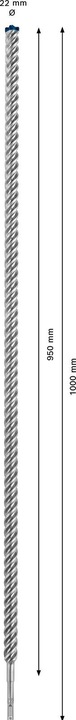 Actual product image Bosch Professional Zubehör Expert SDS plus-7X hammer drill, 22 x 950 x 1000 mm (22 mm)