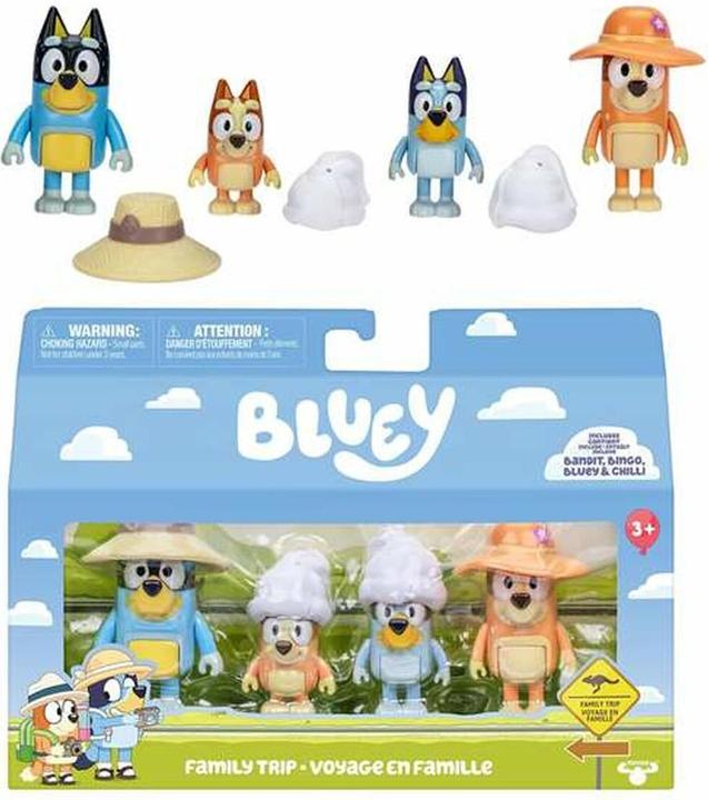 Image du produit Famosa Bluey assorted pack 4 figures