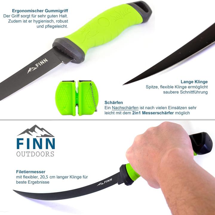 Produktbild FINN Outdoors Filetiermesser-Set (20.50 cm)
