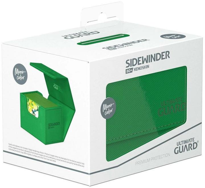 Produktbild Ultimate Guard Kartenbox XenoSkin Sidewinder Monocolor 80+ Grün