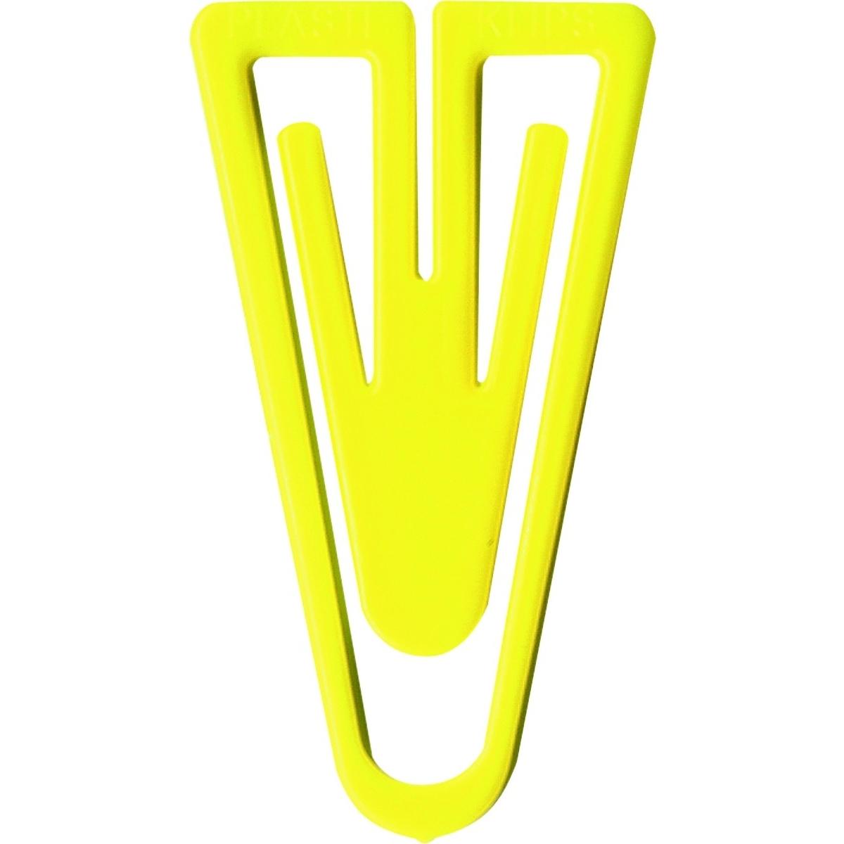 Laurel, Büroklammer, Büroklammern Plastiklips 60mm VE=100 Stück gelb (1 x)