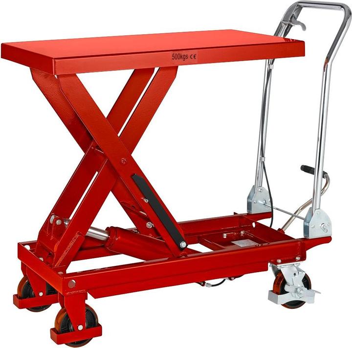 Schäfer Shop Scheren-Hubwagen, Tragkraft 500 kg (500 kg)