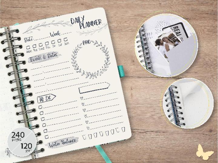 Produktbild Sigel Tagesplaner JOLIE (168 x 215 mm, Englisch)