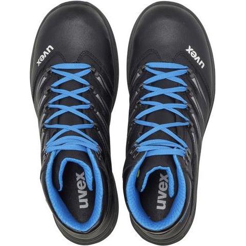 Thumbnail - Uvex Safety, Sicherheitsschuhe, 2 trend Stiefel S2 69359 blau, schwarz Weite 12 GrÃ¶ÃŸe 43 (S2, 43)