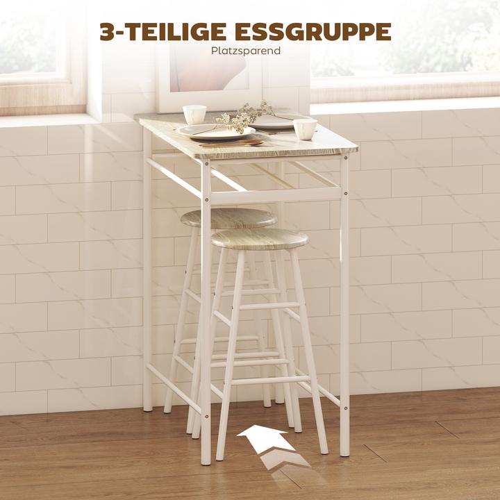 Immagine prodotto Homcom Set di tavoli da bar (80 x 50 x 90 cm)