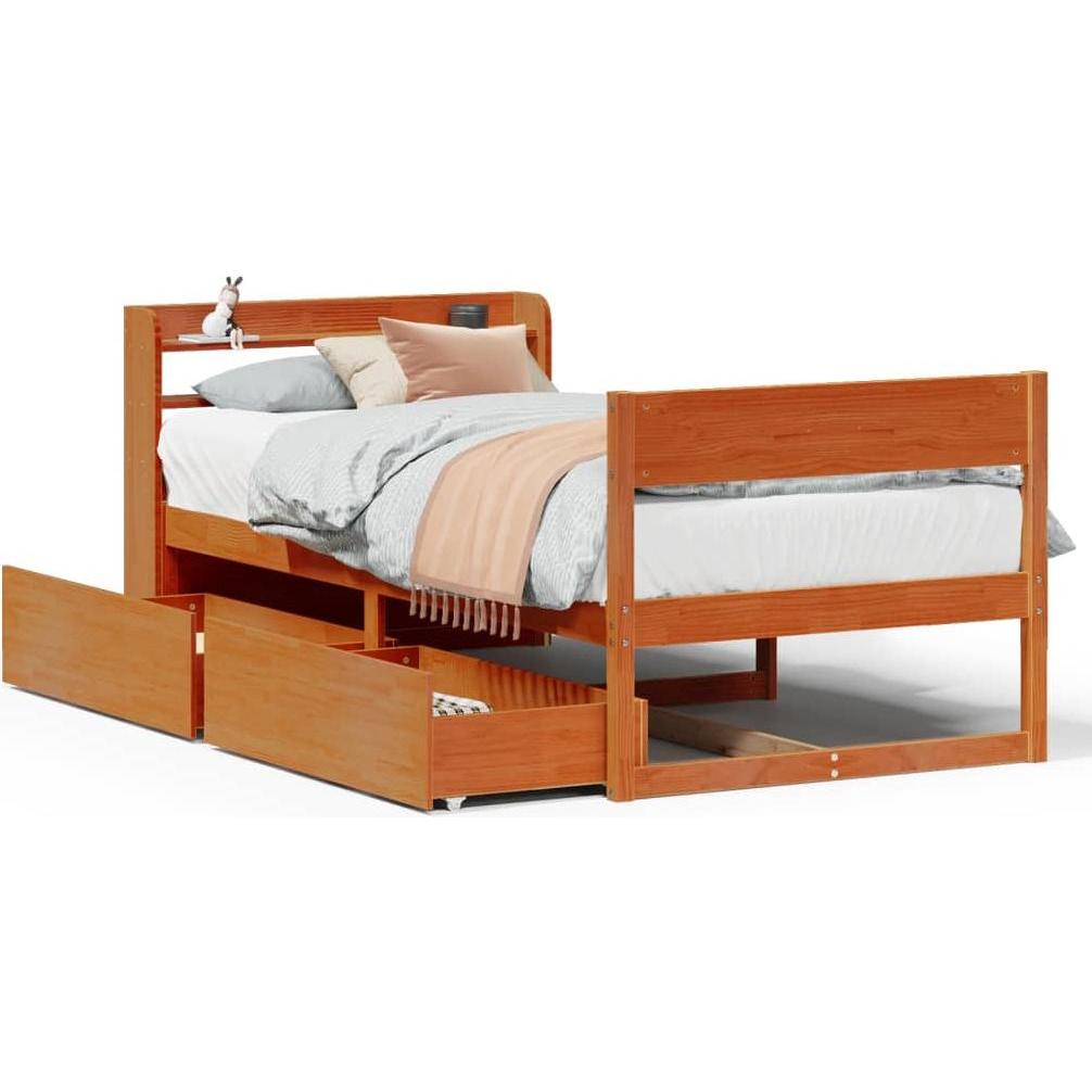 VidaXL, Bett, Bett ohne Matratze (90 x 190 cm)