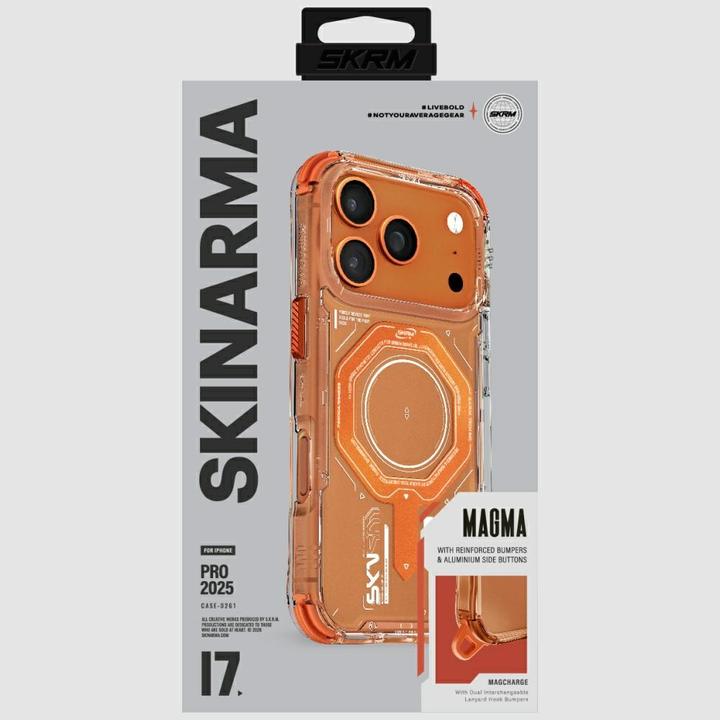 Produktbild Skinarma Magma Case for iPhone 17 Pro Magnetic Charging Orange (Apple iPhone 17 Pro)