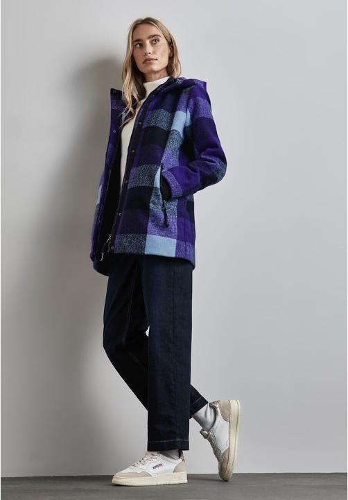 Actual product image Street One Geruite damesjas, Deep Lilac, 38 (38)