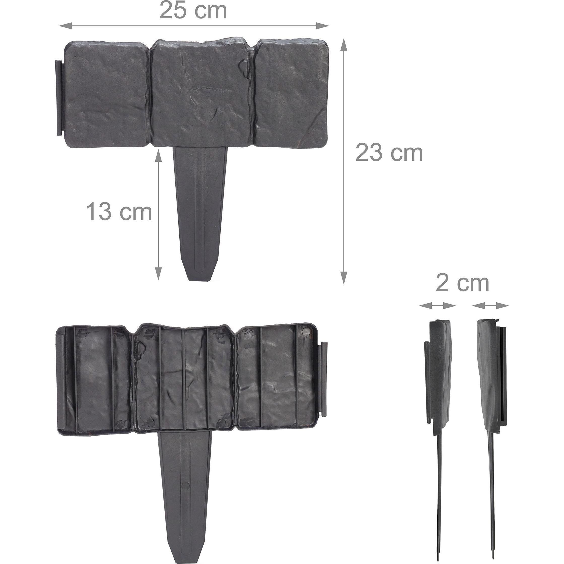 Thumbnail - Relaxdays, Rasenkante, 10x Beetzaun (2 cm)