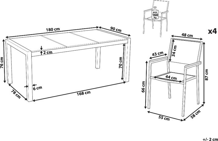 Actual product image Beliani Cosoleto/Grosseto (90 cm)