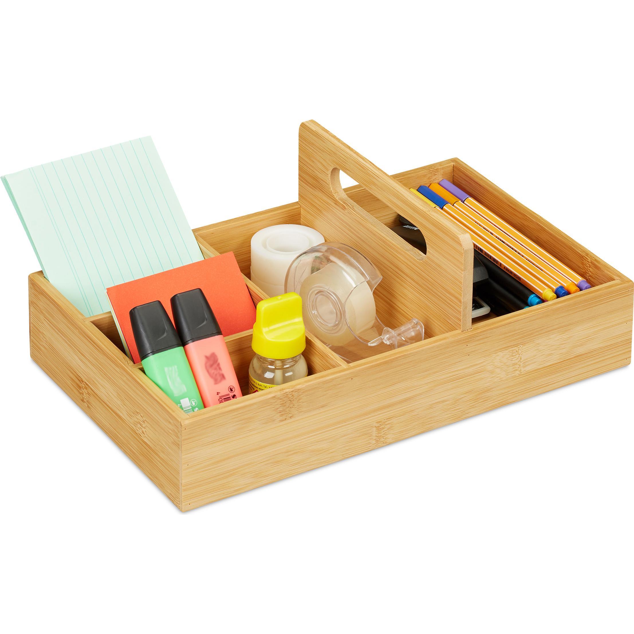 Relaxdays, Schreibtisch Accessoire, Schreibtisch Organizer