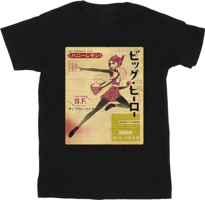 Produktbild Disney Big Hero 6 Baymax Honey Lemon Newspaper TShirt Jungen (140, 146)