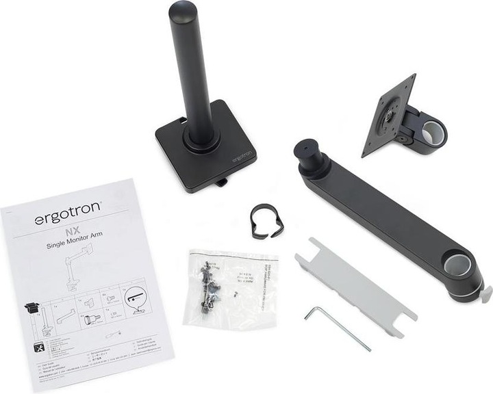 Actual product image Ergotron NX Monitor Arm Black (Table, 34.02")