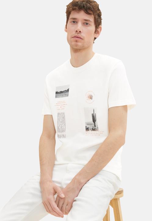 Actual product image Tom Tailor T-Shirt Kurzarmshirt mit Foto-Print (XL)