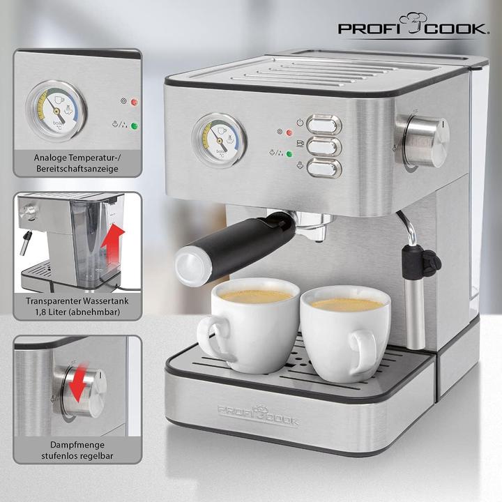 Produktbild Clatronic Espressomaschine PC-ES 1209 inox sr