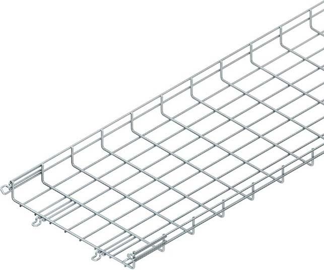 Actual product image Niedax NIE MTC 54.400 V Mesh cable tray U-fo w.attached connector 54x400x3000mm CITO steel