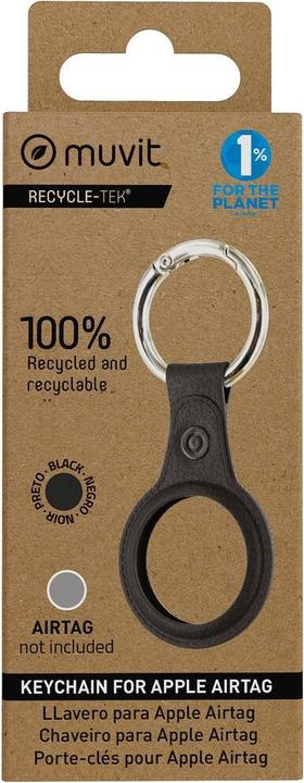 Actual product image Muvit Schlüsselanhänger for Change Schwarz Hülle AirTag