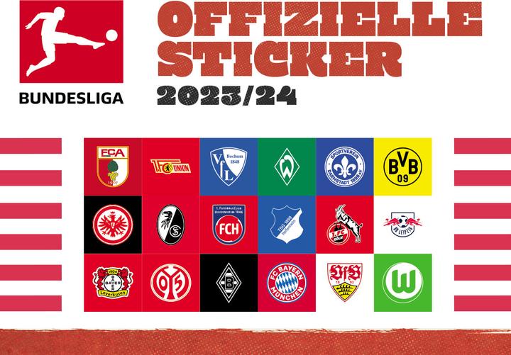 Topps Bundesliga 2023/24 Sticker-Adventskalender - 24 Überraschungen