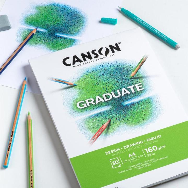Immagine prodotto Canson GRADUATE - Blocco da disegno (A5, Nessuna rilegatura)