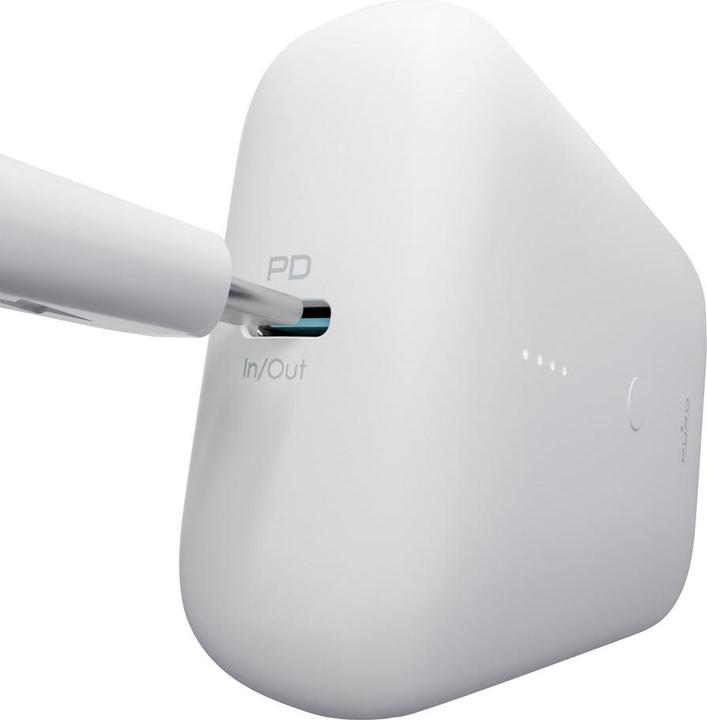 Actual product image Puro Power Bank Compact Mini USB-C & USB-A biały (10000 mAh, 22.50 W, 37 Wh)