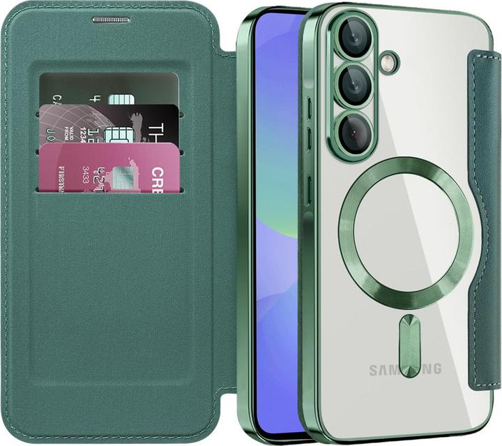 Techsuit - SmartMag Book Case - Samsung Galaxy A36 5G - Green (Samsung Galaxy A36)