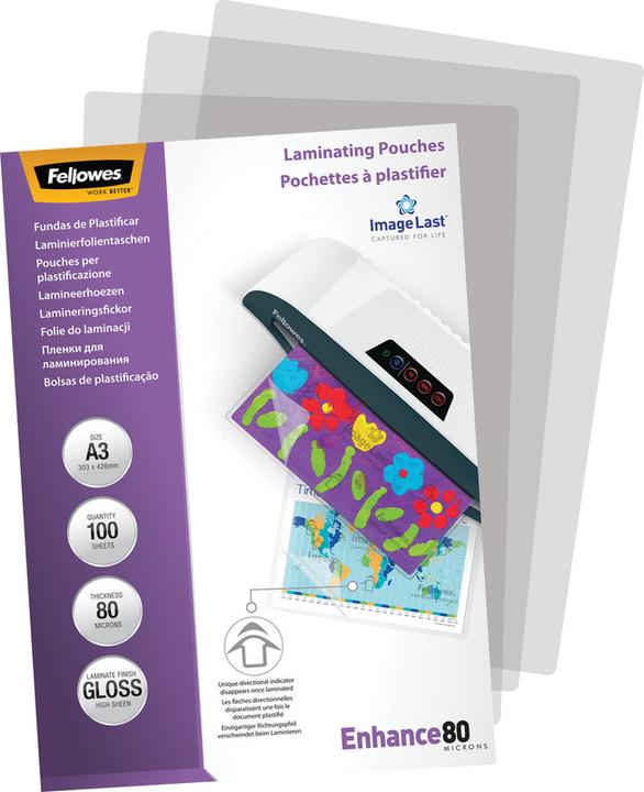 Productafbeelding Fellowes Verbeter 80 (A3, 100 Stuk, 80 µm)