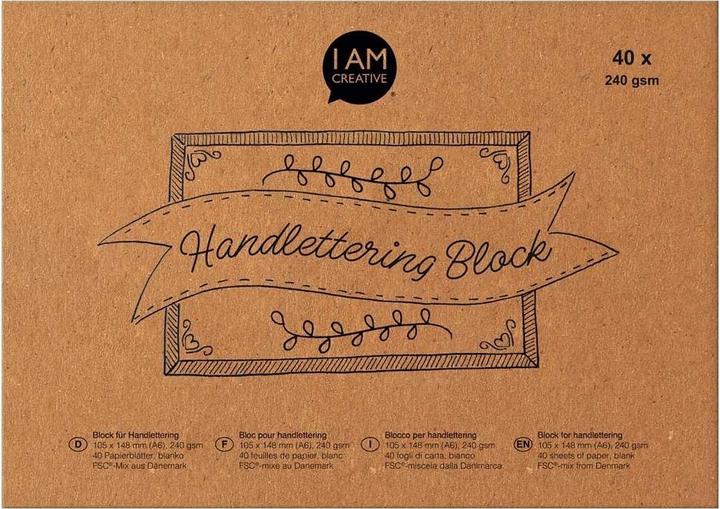 Produktbild I Am Creative Zeichenblock Handlettering Block A6 (A6)