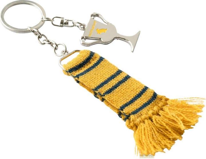 Actual product image Harry Potter Hufflepuff scarf keychain